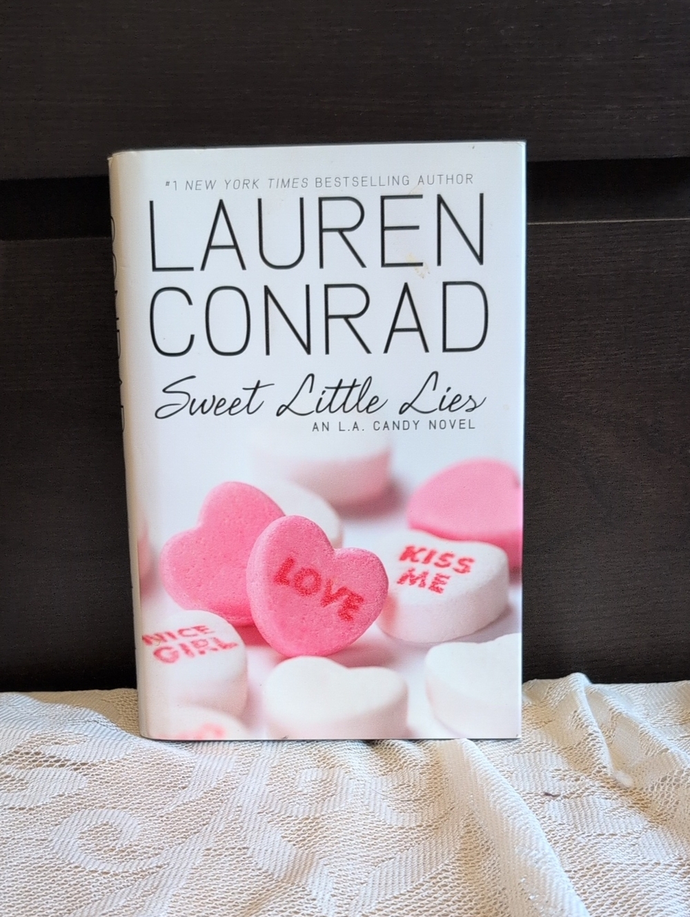 Lauren Conrad "Sweet Little Lies" Hardcover - Pink White Candy Heart Cover